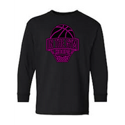 Black Long Sleeve Logo T-Shirt - In The Gym Hoops Logo